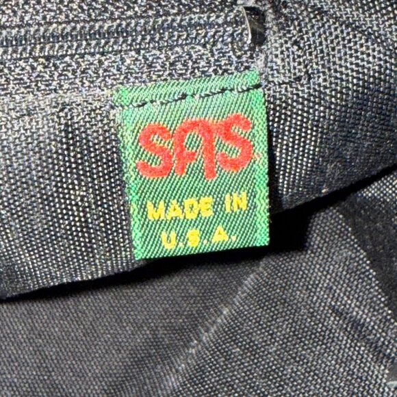 Vintage SAS Tapestry Quilt Leather Patchwork Crossbody Shoulder Purse - Picture 7 of 11